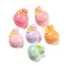 Opaque Resin Cabochons, Lucky Bag, Mixed Color, 12.5x11x7mm