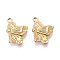 304 Stainless Steel Butterfly Pendants, Ion Plating(IP), Real 18K Gold Plated, 17x12.5x2mm, Hole: 2mm