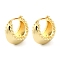 Rack Plating Brass Crescent Moon Hoop Earrings for Women, Lead Free & Cadmium Free, Real 18K Gold Plated, 24x14x24mm