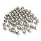 CCB Beads, Nuggets, Platinum, 11x10x9.5mm, Hole: 1.6mm