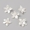 Opaque Resin Beads, Flower, Seashell Color, 19.5x5mm, Hole: 1.4mm, 70pcs/box