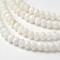 Dyed Natural Freshwater Shell Rondelle Bead Strands, Old Lace, 6x4mm, Hole: 1mm, about 91pcs/strand, 15.6 inch