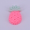 Opaque Frosted Resin Cabochon, Pineapple, Pink, 20.5x13x5.5mm