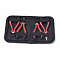 45# Carbon Steel Jewelry Plier Sets, including Wire Cutter Plier, Round Nose Plier, Side Cutting Plier and Mini Wire Cutter Plier, Red, 16x11.5x3.5cm, 4pcs/set