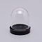 Acrylic Clay Model Displays, Oval, Clear, 5.45x6.5cm