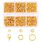 DIY Jewelry Making Findings Kit, Including Brass Open Jump Rings, Zinc Alloy Lobster Claw Clasps, Golden, 12x6mm, 40pcs