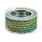 Braided Nylon Cord, for Jewelry Making, Round, Yellow Green, 3.8~5mm, about 2.19 Yards(2m)~3.28 Yards(3m)/Roll