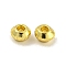 Brass Beads, Cadmium Free & Nickel Free & Lead Free, Rondelle, Real 18K Gold Plated, 3.5x2mm, Hole: 1.4mm