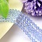 K9 Glass, Faceted Imitation Austrian Crystal Bead Strands, Grade AAA, Bicone, Azure, 6x6mm, Hole: 0.7~0.9mm, about 68pcs/strand, 15.7 inch