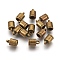 Tibetan Style Alloy Terminators, Lead Free & Nickel Free, Antique Bronze, 10x6mm, Hole: 2mm, about 4mm Inner Diameter