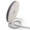 100 Yards Polka Dot Print Nylon Ribbons, Flat, Purple, 3/8 inch(10mm), about 100 Yards/Roll
