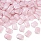 Opaque Acrylic Beads, Rectangle, Pink, 19.5~20x14x6mm, Hole: 1.4mm, about 400~405pcs/500g