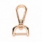 Alloy Lock Catch, for Bag Buckle Accessories Makings, Light Gold, 4.8x2.45x0.7cm, Inner Diameter: 1.6x0.55cm