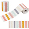 2Rolls Coated Paper Decorative Stickers, Self-adhesive Decals, Colorful, Rectangle, 78mm, about 18m/roll