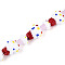 Handmade Lampwork Beads Strands, Ice Cream, Colorful, 14~21x13~17mm, Hole: 1~1.6mm, about 11pcs/strand, 7.48 inch(19cm)