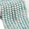 Natural Amazonite Beads Strands, Rondelle, Faceted, 9.5~10x6.5~7.5mm, Hole: 1mm, about 54~57pcs/strand, 15.24~15.43''(38.7~39.2cm)