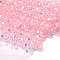 1 Yard Sequins Polyester Mesh Fabric, for Garment Accessories, Pink, 1300~1400x0.2mm