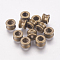Tibetan Style Alloy European Beads, Large Hole Beads, Barrel, Antique Bronze, 8x5.5mm, Hole: 4mm