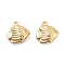 Ocean Theme 316 Surgical Stainless Steel Charms, Real 18K Gold Plated, Fish, 13x12x4mm, Hole: 1mm