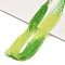Transparent Gradient Color Glass Beads Strands, Segmented Multi-color Beads, Faceted Round, Green Yellow, 2mm, Hole: 0.5mm, about 160~178pcs/strand, 13.58 ~14.17 inch(34.5~36cm)