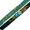 Velvet Handmade Flower Embroidered Lace Ribbons, for DIY Craft, Sewing Decoration, Medium Sea Green, 5/8 inch(16mm)
