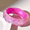 Resin Bangles for Women, with Glitter Powder, Hot Pink, Inner Diameter: 2-1/2 inch(6.3cm)