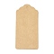 100Pcs Kraft Paper Flower Head Gift Tags, Blank, BurlyWood, 9.4x4.5x0.05cm, Hole: 3.5mm