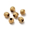 304 Stainless Steel Beads, Drum, Ion Plating(IP), Real 18K Gold Plated, 3x2.5mm, Hole: 0.8mm