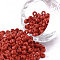 Glass Seed Beads, Opaque Colours Seed, Small Craft Beads for DIY Jewelry Making, Round, Red, 6/0, 4mm, Hole:1.5mm, about 4500pcs/pound