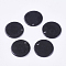 Freshwater Shell Pendants, Spray Painted, Flat Round, Black, 20x2mm, Hole: 1.5mm