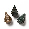 Natural Indian Agate Display Decorations, Christmas Tree, 38.5x24.5mm