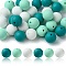 30Pcs 3 Colors Silicone Beads Round Rubber Bead 15MM Loose Spacer Beads for DIY Supplies Jewelry Keychain Making, Mixed Color, 15mm, Hole: 3mm, 10pcs/color