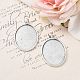 Тибетский стиль овальный сплава сеттинги кабошон большой кулон X-TIBEP-Q045-051AS-RS-5