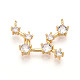 Латунные микро проложить кубического циркония подвески KK-N261-120G-G-1
