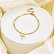 Браслеты с подвесками из нержавеющей стали 304 BJEW-K265-01G-1