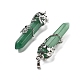 Натуральные зеленые авантюрины большие остроконечные подвески G-A172-16M-2