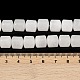 Бусины из натурального белого нефрита G-G275-D17-10x10mm-5