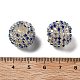 Сверкающие стеклянные стразы круглые бусины OACR-S048-01J-3