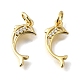 Латунные микро проложить кубического циркония подвески KK-U072-02A-G-1