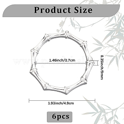 6 шт. Кольца для салфеток из сплава&nbsp;AJEW-CP0009-05S