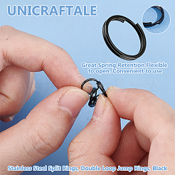 120 шт. разъемные кольца из нержавеющей стали FIND-UN0016-68