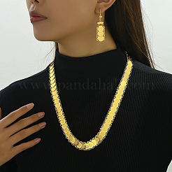 Модные комплекты из латунных монет и серег для женщин SO1186