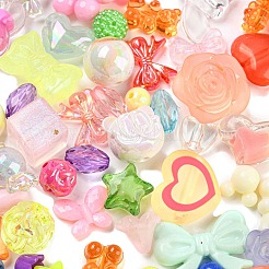 Непрозрачные и прозрачные акриловые бусины MACR-M035-08