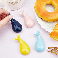 6 шт. двухцветная фарфоровая подставка для палочек DJEW-NB0001-04