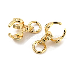 Латунные микро паве зеленый кубический цирконий ледоруб щепотка поручни KK-H452-35KCG-01