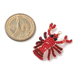 Стеклянные подвески из бисера PALLOY-MZ00903-01