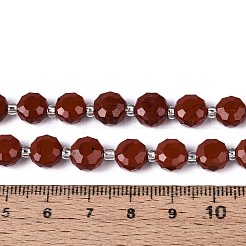 Натуральные красные яшмы бусы пряди G-B153-B21