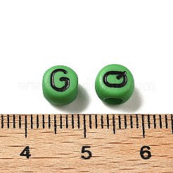 Непрозрачные акриловые бусины OACR-R005-02K