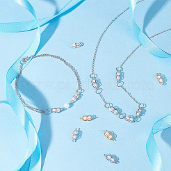 20 шт. 2-х цветные латунные соединительные подвески&nbsp;KK-GA0001-33