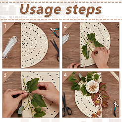 2 шт. деревянные доски для венков DIY-FG0006-77B